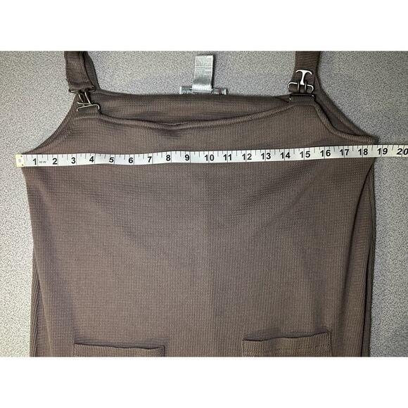 Claudia D. Sz M Vintage 90's Thermal Knit Maxi Overall dress y2k lagenlook - Picture 6 of 6